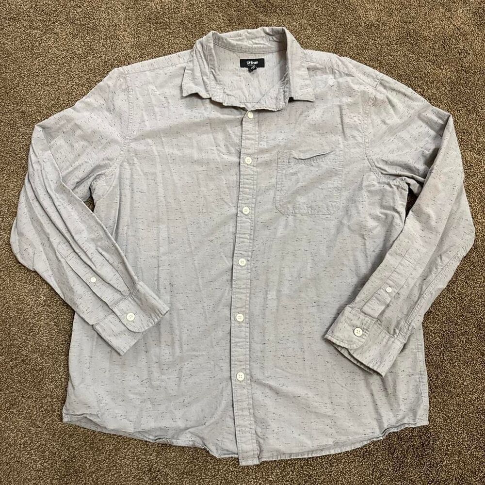 Urban-outfitters Men's Grey and Black Shirt